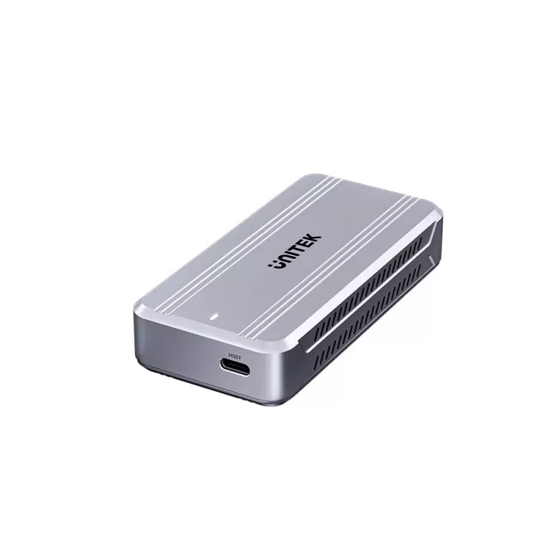 SSD-korpus Unitek S1242AGY01-EU USB4 40Gbps, M.2 NVMe, kuni 8TB, alumiinium/plast, aktiivjahutus