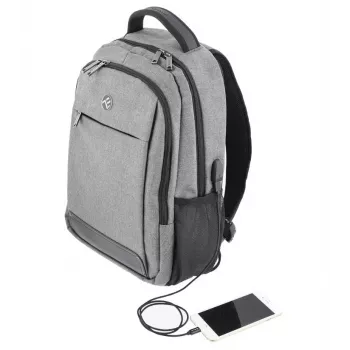 Sülearvuti seljakott Tellur Companion 15,6 tolline USB-pordiga, hall