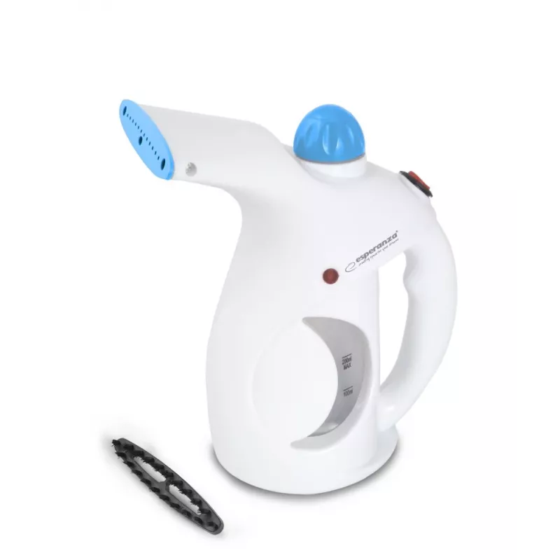 Käsikäeshoitav rõivaauruti ESPERANZA EHI006 — 800 W, 15 g/min aur, 0,2 L paak, 1,5 m juhe, must
