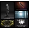 Käsilamp Nitecore MT1A Pro — LED 50 lm, USB-laetav, 1100 mAh, alumiinium, veekindel, põrutuskindel, must