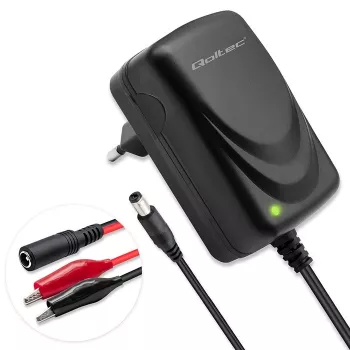 Akulaadija QOLTEC mudel 52660 — 6V/12V, 6W laadimisseade