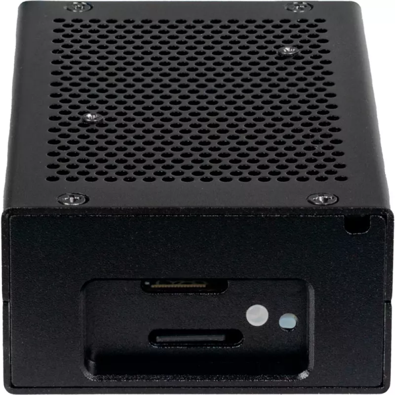 Joy-IT RB-AlucaseP5-01B SBC-korpus Raspberry Pi Alumiinium Must (RB-AlucaseP5-01B)