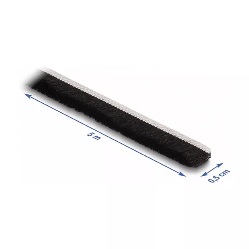DeLOCK isekleepuv tihendushari 5 mm pikkus 5 m must