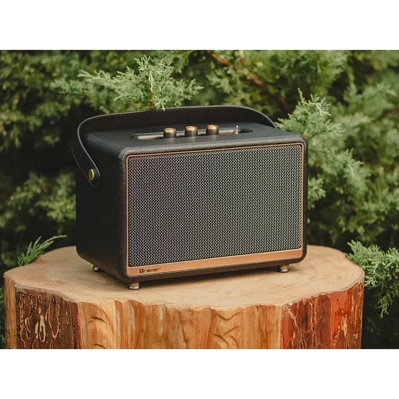 Kaasaskantav stereokõlar TRACER M45 Must — Bluetooth 5.0, 45 W RMS, FM-raadio, sisseehitatud mikrofon, akutoitel
