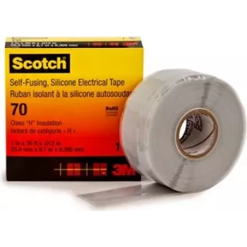 0 Silicone rubber tape, 1 piece(s), gray, silicone/rubber, 9 m, 35 mm, 0.3 mm