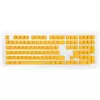 Klaviatuurikomplekt Ducky DKSA109-DEPDYDYYWO1 kollane PBT topeltvalu DE-paigutus 109 klahvi