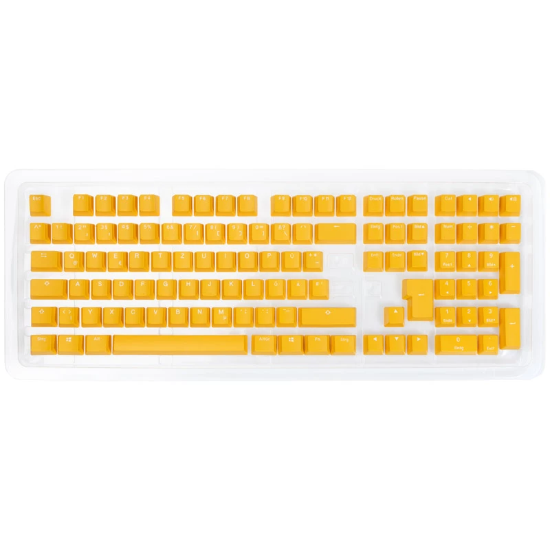 Klaviatuurikomplekt Ducky DKSA109-DEPDYDYYWO1 kollane PBT topeltvalu DE-paigutus 109 klahvi