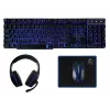 Klaviatuur ja hiir komplektis Rebeltec SHERMAN Gaming USB QZERTY Inglise Must