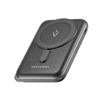 Akupank Vention 10000mAh Magnetic Wireless 20W, 1×USB-C, juhtmevaba laadimine, must