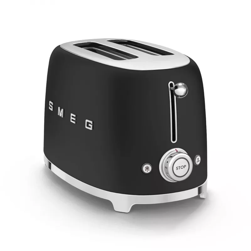 Röster Smeg 50's Style TSF01BLMEU 2 viilu Must Roostevaba teras