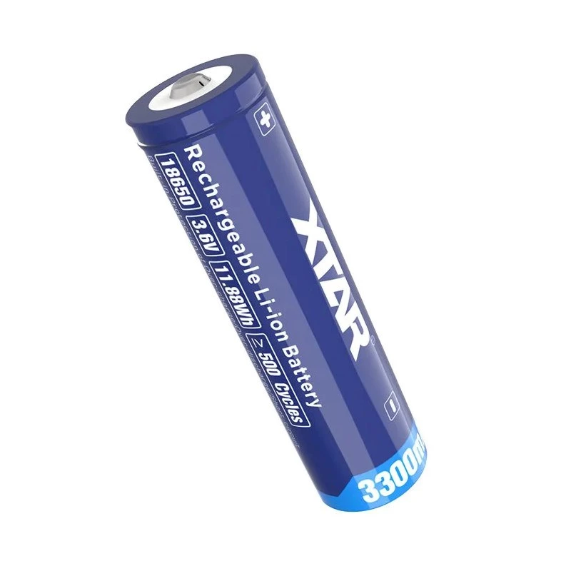 Aku 18650 3,6V Li-ion 3300 mAh kaitsega