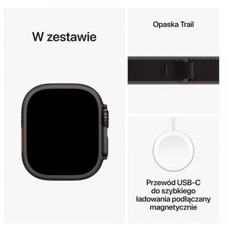 Nutikell Apple Watch Ultra 3 GPS + Cellular 49mm musta titaanist korpusega