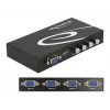 DeLock Switch VGA 4 port manual bidirectional - ekraani lüliti - 4 x VGA - lauaarvuti (87635)