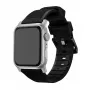 Kellarihm Nomad Rugged Strap Must Connectoor Silver 42/44/45/49 mm jaoks