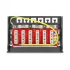 Patch-paneel DELOCK Mini Desktop RJ45 6-pordiline Cat.6A varjestatud, metall, must, 80×22×125 mm