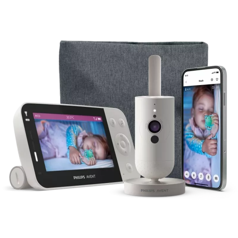 Philips AVENT SCD953/26 videobeebimonitor 400 m Wi-Fi Hall, Valge