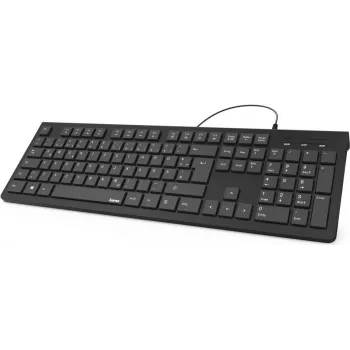 Hama KC-200 klaviatuur Kodu/Kontor USB QWERTY Ukraina Must