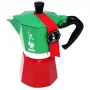 Bialetti Moka Express Italia 6TZ (300 ml) punane-roheline