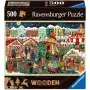 Pusle Ravensburger Wooden Puzzle Christmas Market — 500 tükki, puidust tükid