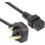 ACT toitekaabel UK isane - C19 IEC lukuga must 2 m PC1214 230V 16A