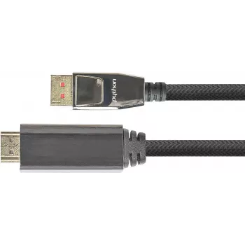 GC M0216 - DisplayPort 1.4 HDMI 2.0 A-pistikule, 1 m, must - Digitaalne/kuvar/video (GC-M0216)