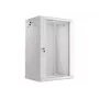 Lanberg seinale paigaldatav paigaldusrack-kapp 19'' 18U 600x450mm hall (klaasuks)