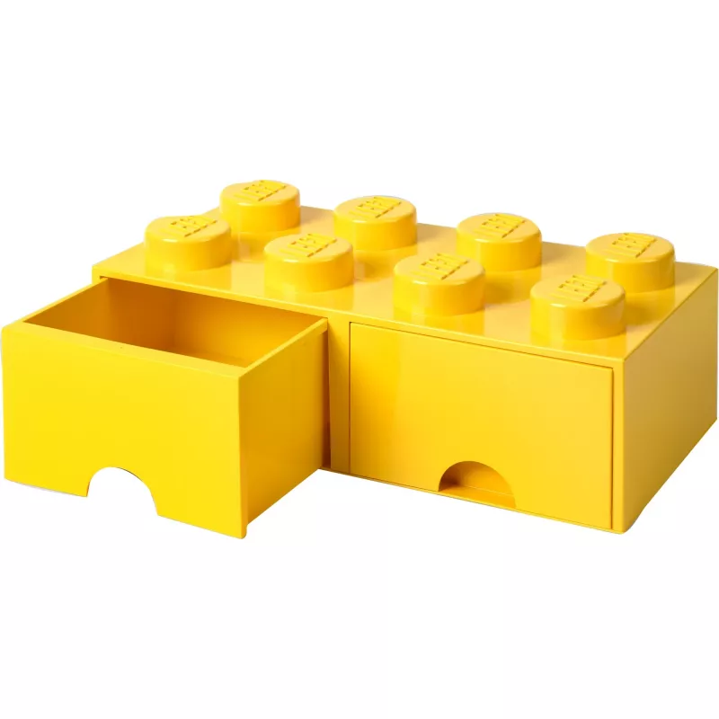 LEGO Sahtliklots 8 — kollane (mudel 40061732) hoiustamissahtel klotsidele ja väikestele osadele