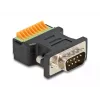 DeLOCK D-Sub 9 isane klemmiploki adapter vajutusnupuga