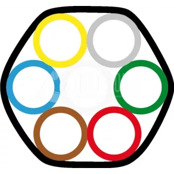 Lightwin ROUND 12/8X7 BL ühenduvustarvik must