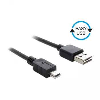 USB-kaabel DeLOCK 0,5m USB2.0-A USB2.0 Mini-B