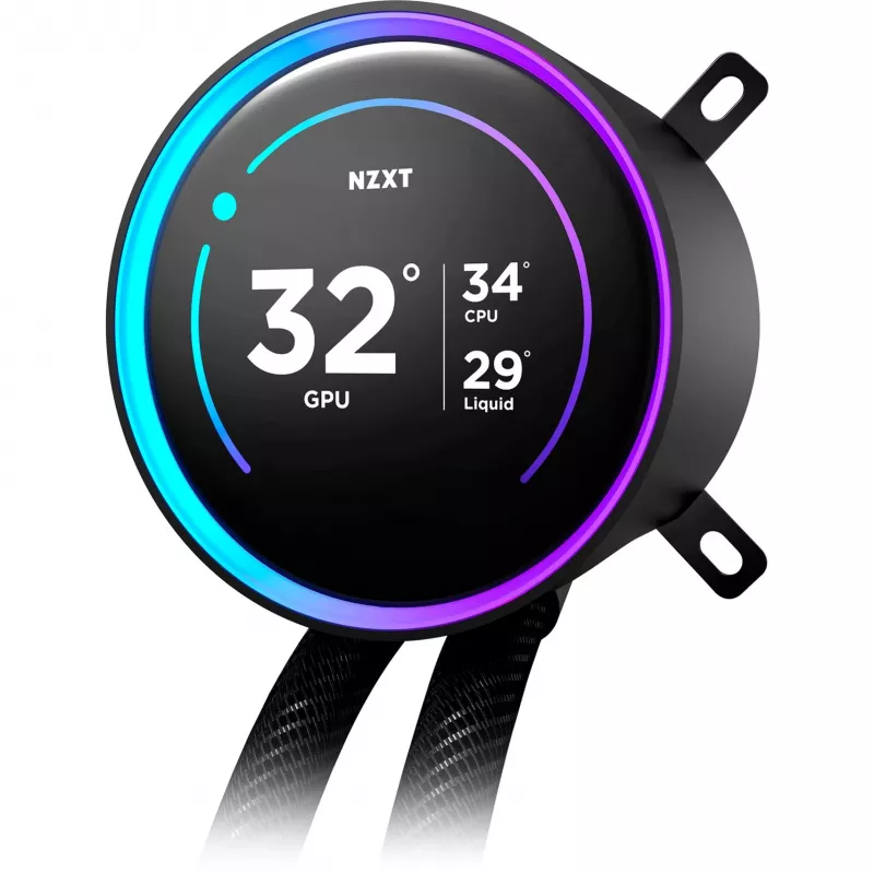NZXT Kraken Elite 360 RGB protsessori universaalne vedelikjahuti 12 cm Must 1 tk