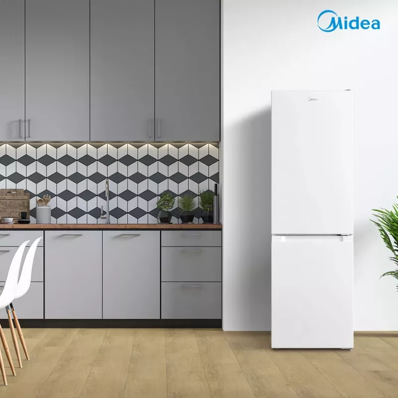 Midea MDRB369FGE01 kombikülmik – 262 L (külmik 194 L / sügavkülmik 68 L), 177,3 cm, energiaklass E, valge