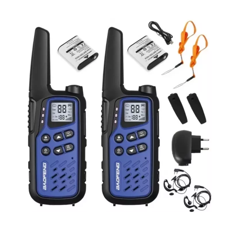 Walkie-Talkie Baofeng BF-T25E sinine, 2 tk