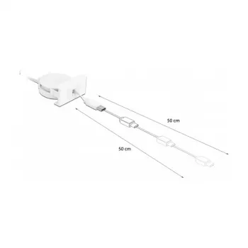 Sissetõmmatav kaabel DeLOCK Easy 45 USB 2.0 Type-A to USB-C 0.62m