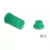 Pordi tolmukaitse DELOCK 60673 DL4-portidele, silikoon, roheline, 14×27×14 mm, 10 tk pakendis