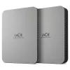 LaCie Mobile Drive 1TB väline kõvaketas kaasaskantav - Kuu Hõbe USB-C 3.2 arvutile ja Macile, taaskasutatud materjalidest, Adobe All Apps Plan ja R