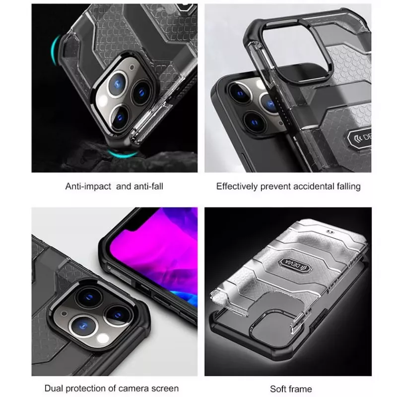 Kaitsev löögikindel ümbris Devia Vanguard iPhone 12 Pro Maxile, roheline