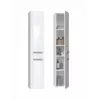 Vannitoa hoiukapp top e shop NEL II BIEL POŁ — vabaltseisev, 5 riiulit, 310×300×1740 mm, valge
