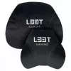 L33T Gaming 160382 Luksuslik mängutooli padjakomplekt, mäluvahust, sametist, ülimalt pehme, must