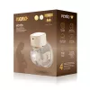 Juhtmeta elektrooniline rinnapump neno VENTO Three-Phase, laetav, kaasaskantav, LCD-ekraan, 150 ml pudel, BPA-vaba, beež