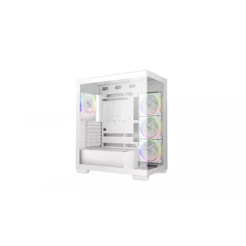 PC Case DeepCool CG580 4F V2 Midi Tower Valge — ATX, karastatud klaas, 3x120mm küljeventilaatorid, 360mm küljeradiaatori tugi