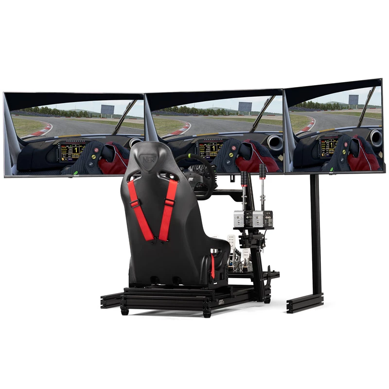 Next Level Racing Elite kolmekordse monitori aluse lisakomplekt – must versioon