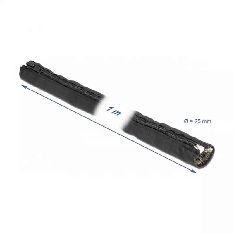 DeLOCK EMI varjestav punutud ümbris 1m x 25mm must
