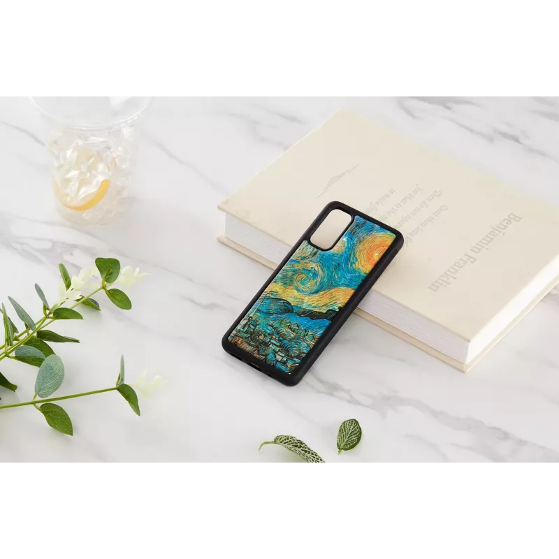 Kaitsev telefoniümbris iKins Samsung Galaxy S20 jaoks — must tähistaeva disain