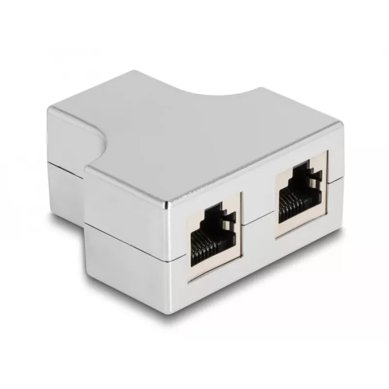 DeLOCK RJ45 Splitter T-adapter 1 x RJ45 pesa – 2 x RJ45 pesa Cat.5e STP
