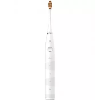 Sonic hambahari OCLEAN FLOW Adult — akutoitel, valgendusrežiim, integreeritud taimer, reguleeritav kiirus, kõrgus 255 mm, valge, 0,13 kg, 1 käepide + 1 harjapea