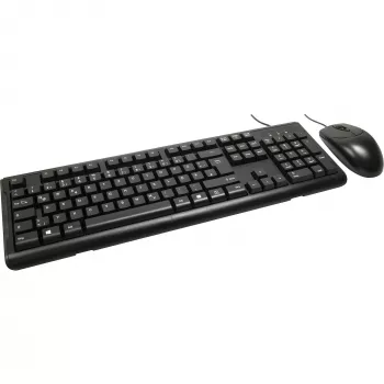 Inter-Tech AC KB-102DE Lauaarvuti USB MUST 1000dpi 105 Nuppu Juhtmega (88884138)