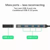 USB-jaotur roheline Cell HUB-GC-A4A — 4-pordiline USB-A 3.0 jaotur