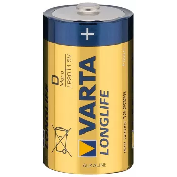Aku Varta 4120 Longlife D Mono 1,5 V — primaarpatarei, tsink-süsinik, suurus D, 1,5 V