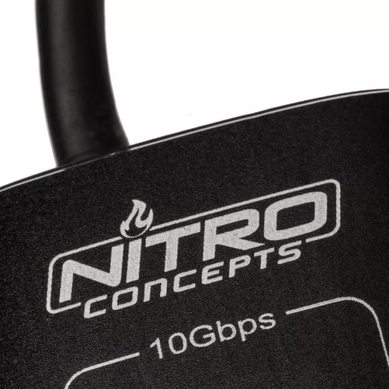 Nitro Concepts UH1, 10-pordiline hübriidne USB-keskjaam, USB 3.2